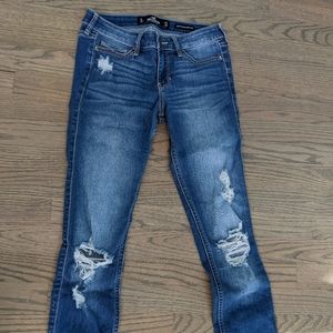 Low rise super skinny crop jean Hollister